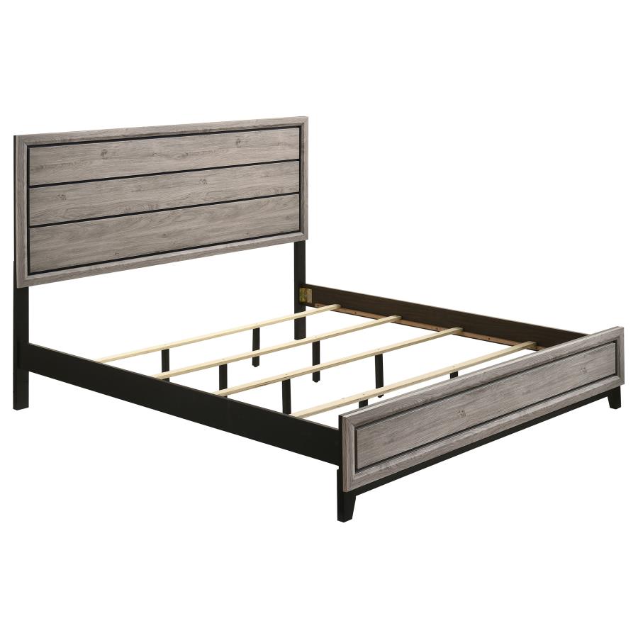 Watson Wood Eastern King Panel Bed Light Taupe
