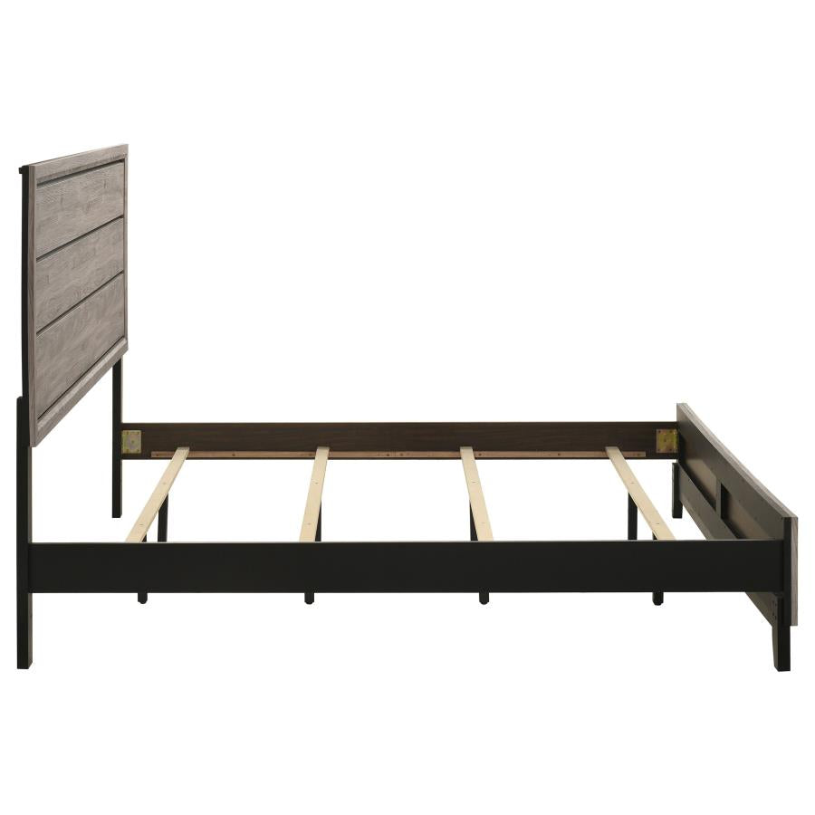 Watson Wood Eastern King Panel Bed Light Taupe