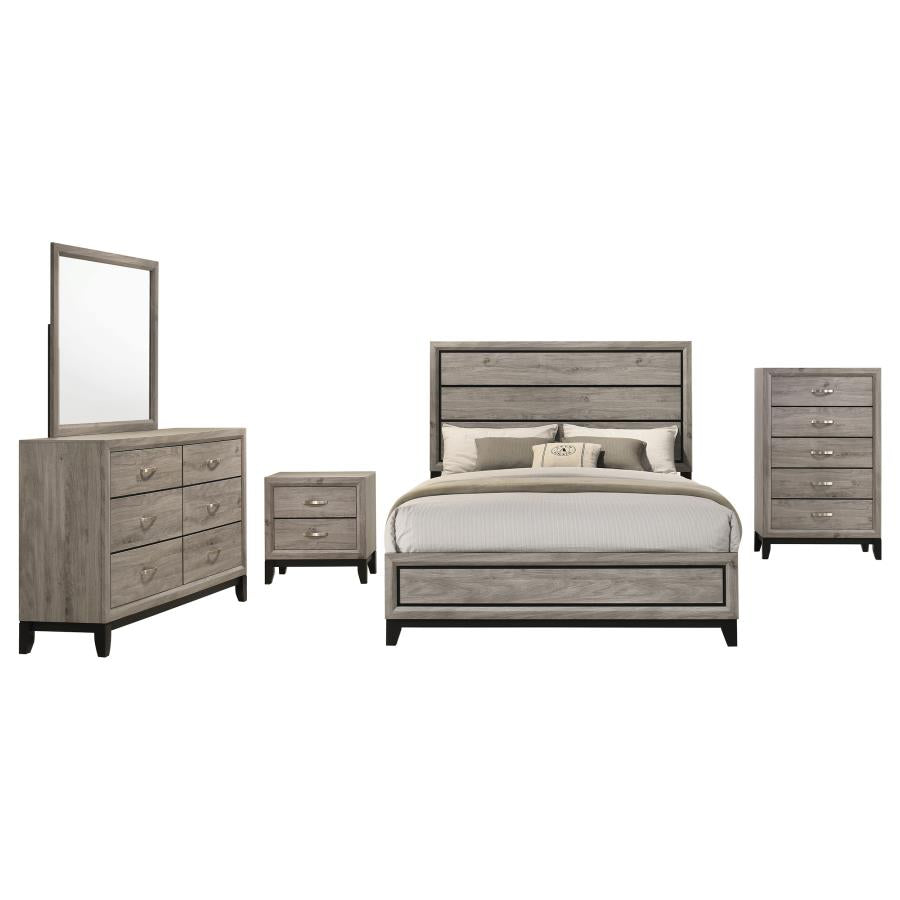 Valen Five-piece California King Bedroom Set Light Taupe