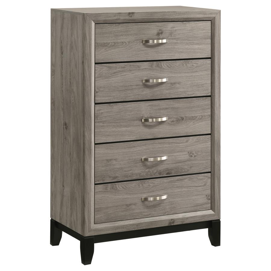Valen Five-piece Queen Bedroom Set Light Taupe