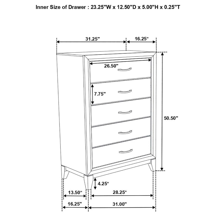 Watson Five-piece Queen Bedroom Set Light Taupe