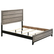 Valen Wood Queen Panel Bed Light Taupe