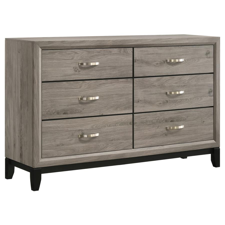 Valen Five-piece Twin Bedroom Set Light Taupe