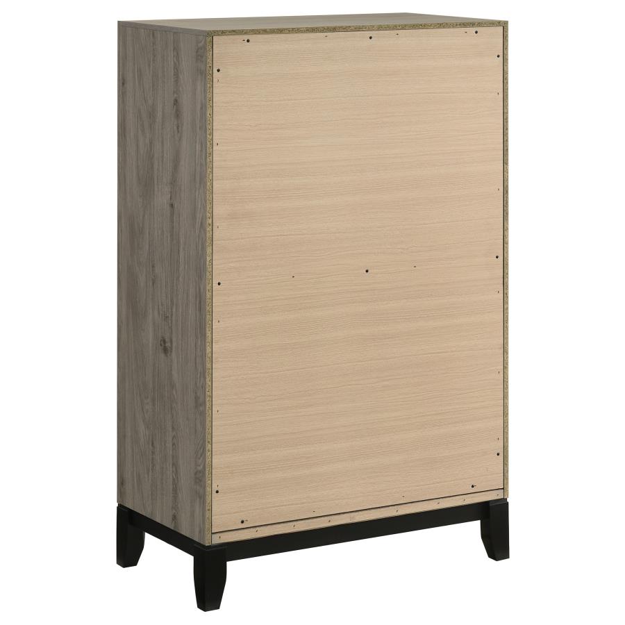 Watson Five-piece Twin Bedroom Set Light Taupe
