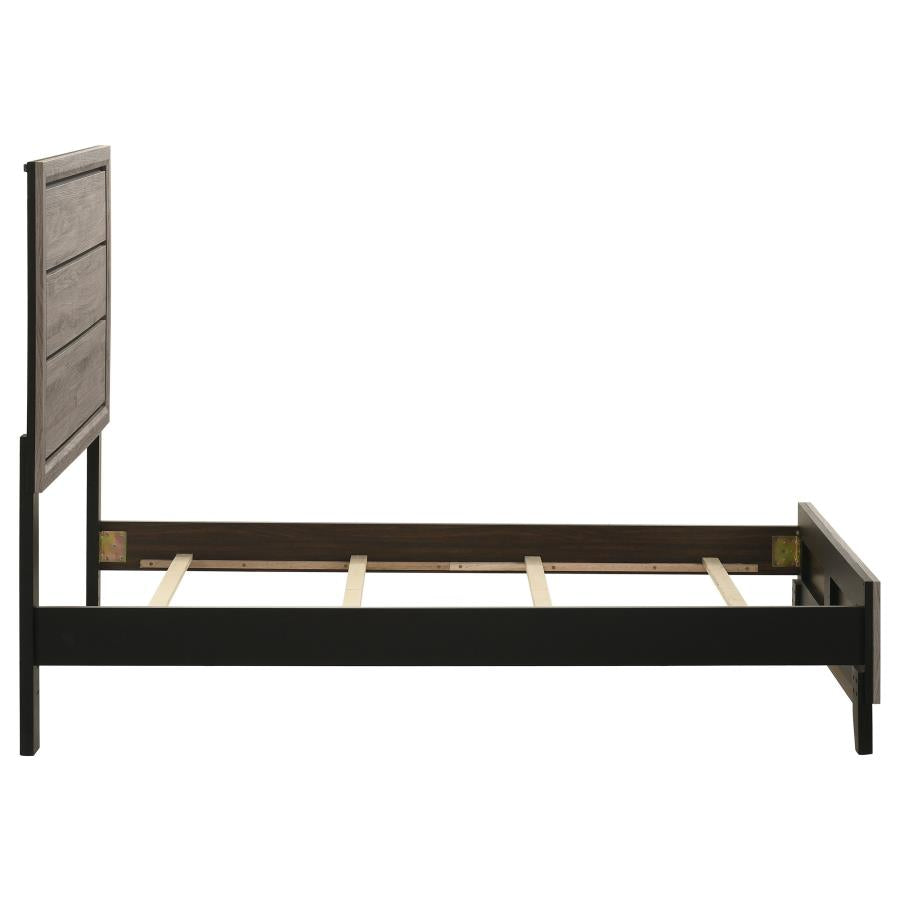 Watson Wood Twin Panel Bed Light Taupe