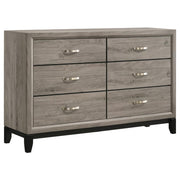 Valen 6-drawer Bedroom Dresser Cabinet Light Taupe