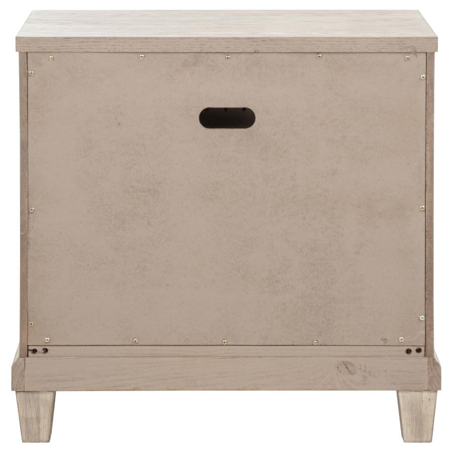 Pembroke 2-drawer Nightstand Bedside Table Washed Oak