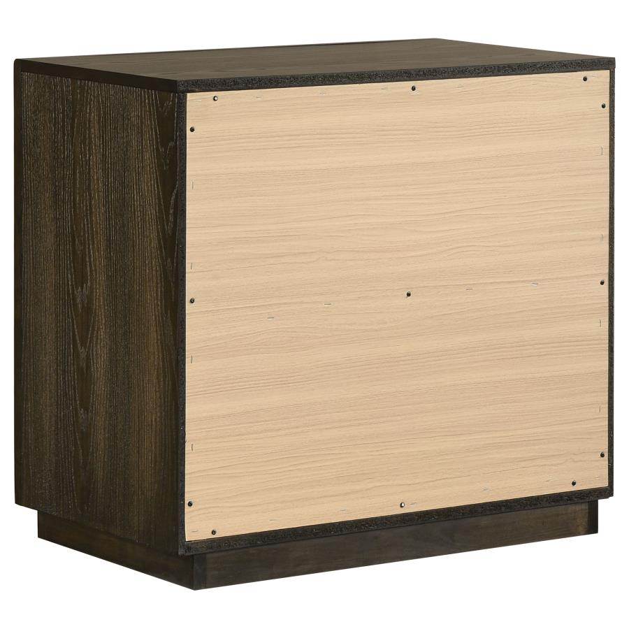 Atlas 4-piece California King Bedroom Set Dark Oak