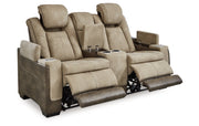 Next-Gen Durapella Power Reclining Loveseat with Console