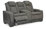 Next-Gen Durapella Power Reclining Loveseat with Console