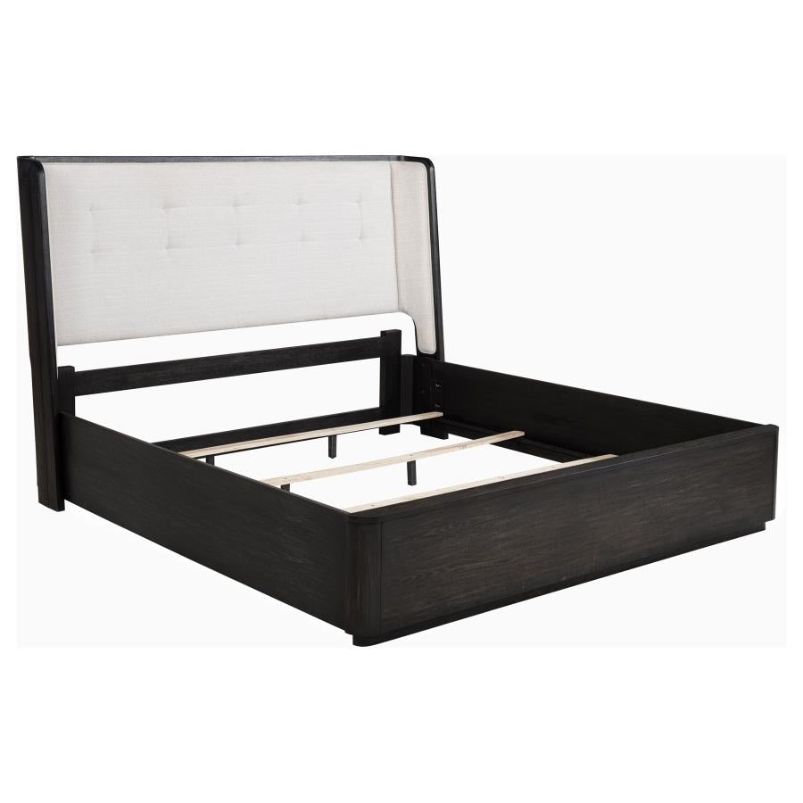 Leandro 4-piece California King Bedroom Set Burnished Black