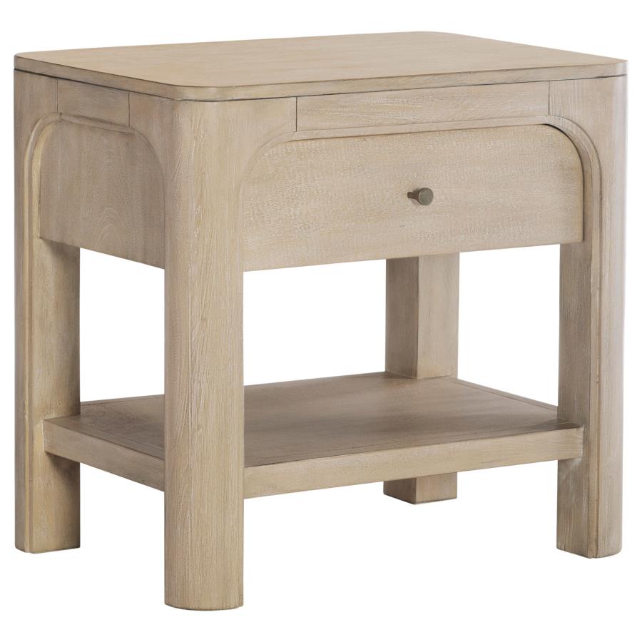 Solano 4-piece California King Canopy Bedroom Set Weathered Mango