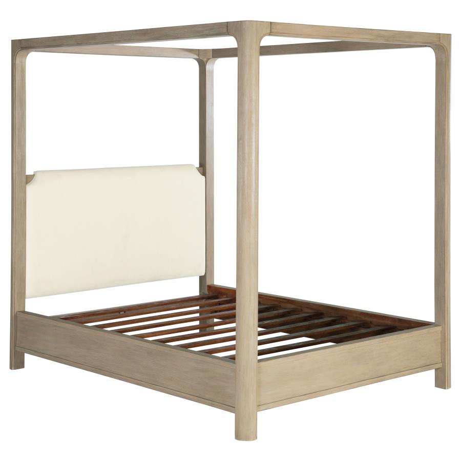 Solano 4-piece Queen Canopy Bedroom Set Weathered Mango