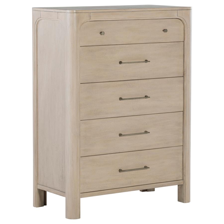 Solano 5-piece Queen Canopy Bedroom Set Weathered Mango