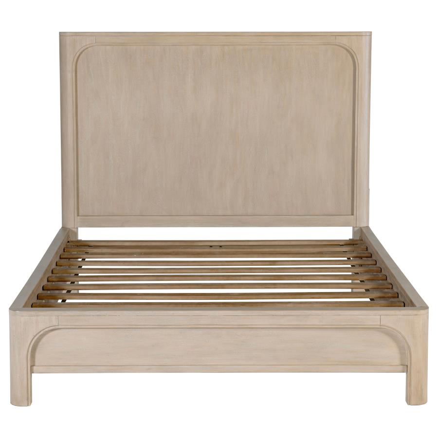 Solano 55-inch Queen Panel Bed Weathered Mango
