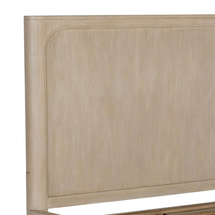 Solano 55-inch Queen Panel Bed Weathered Mango