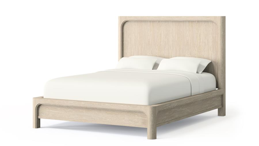 Solano 55-inch Eastern King Panel Bed Weathered Mango