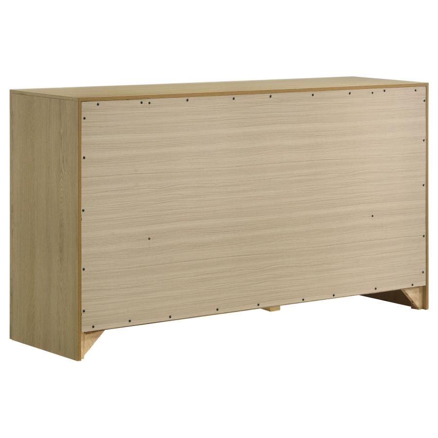 Hendricks 4-piece Eastern King Bookcase Bedroom Set Light Oak