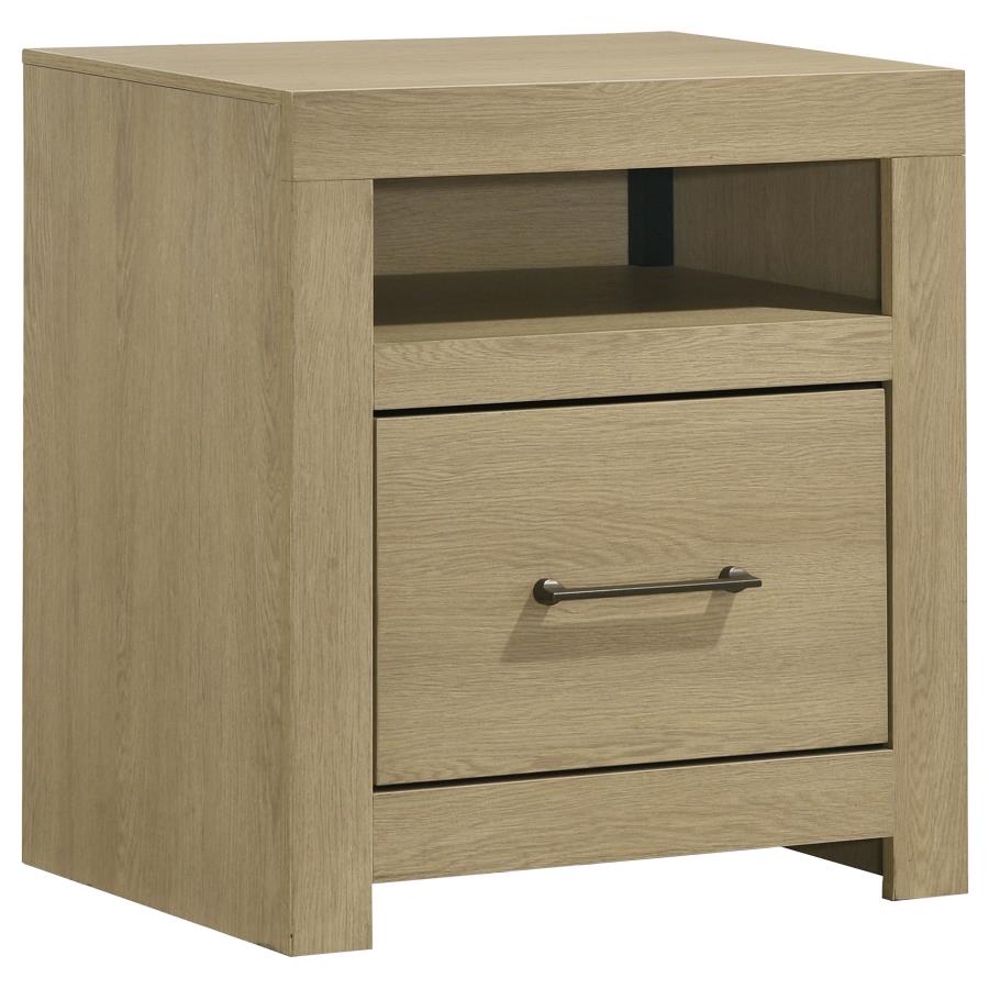 Hendricks 4-piece Queen Bookcase Bedroom Set Light Oak