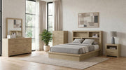 Hendricks 5-piece Queen Bookcase Bedroom Set Light Oak
