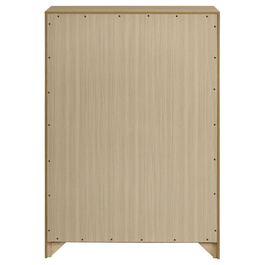 Hendricks 5-drawer Bedroom Chest of Drawers Light Oak