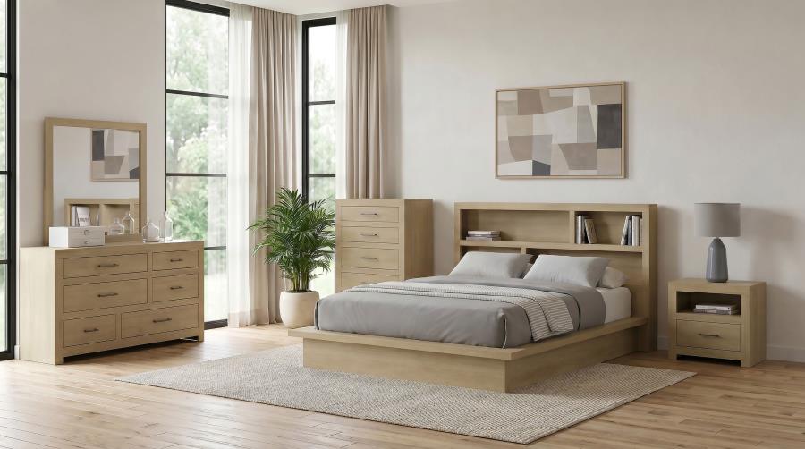 Hendricks 5-drawer Bedroom Chest of Drawers Light Oak
