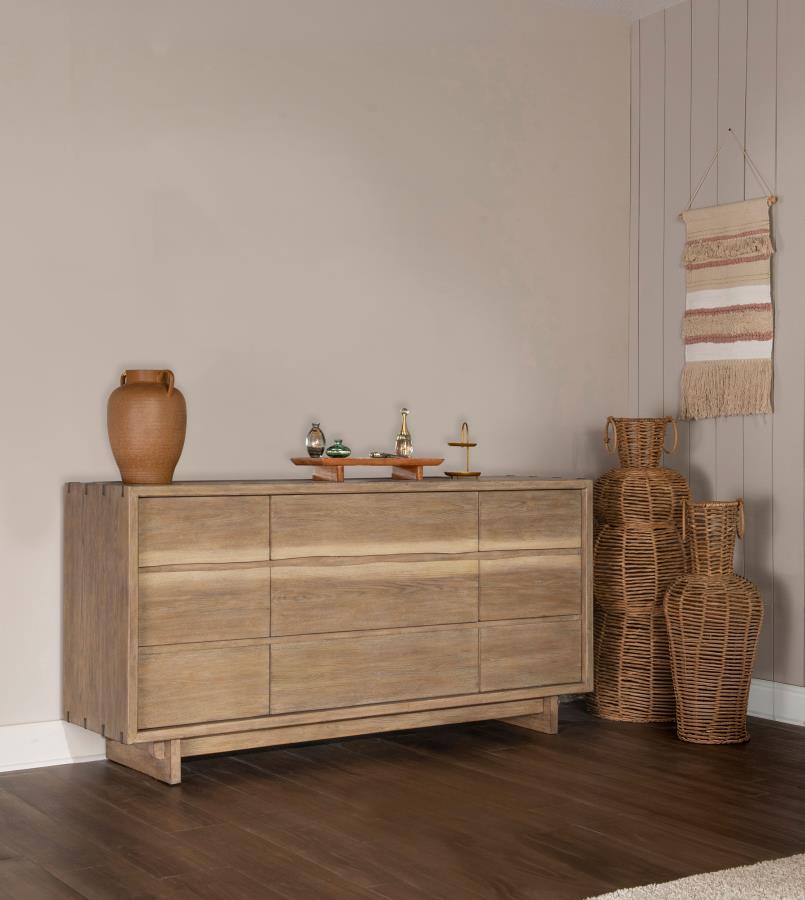 Stillwater 9-drawer Dresser Weathered Oak