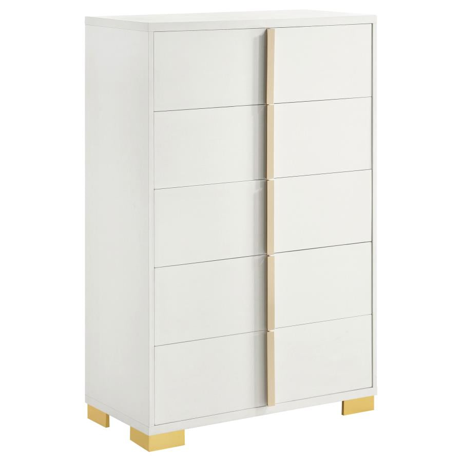 Marceline 5-piece Eastern King Bedroom Set White