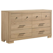 Arielle Bedroom Dresser with Mixed Hardware Light Oak