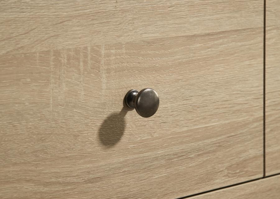 Arielle Bedroom Dresser with Mixed Hardware Light Oak