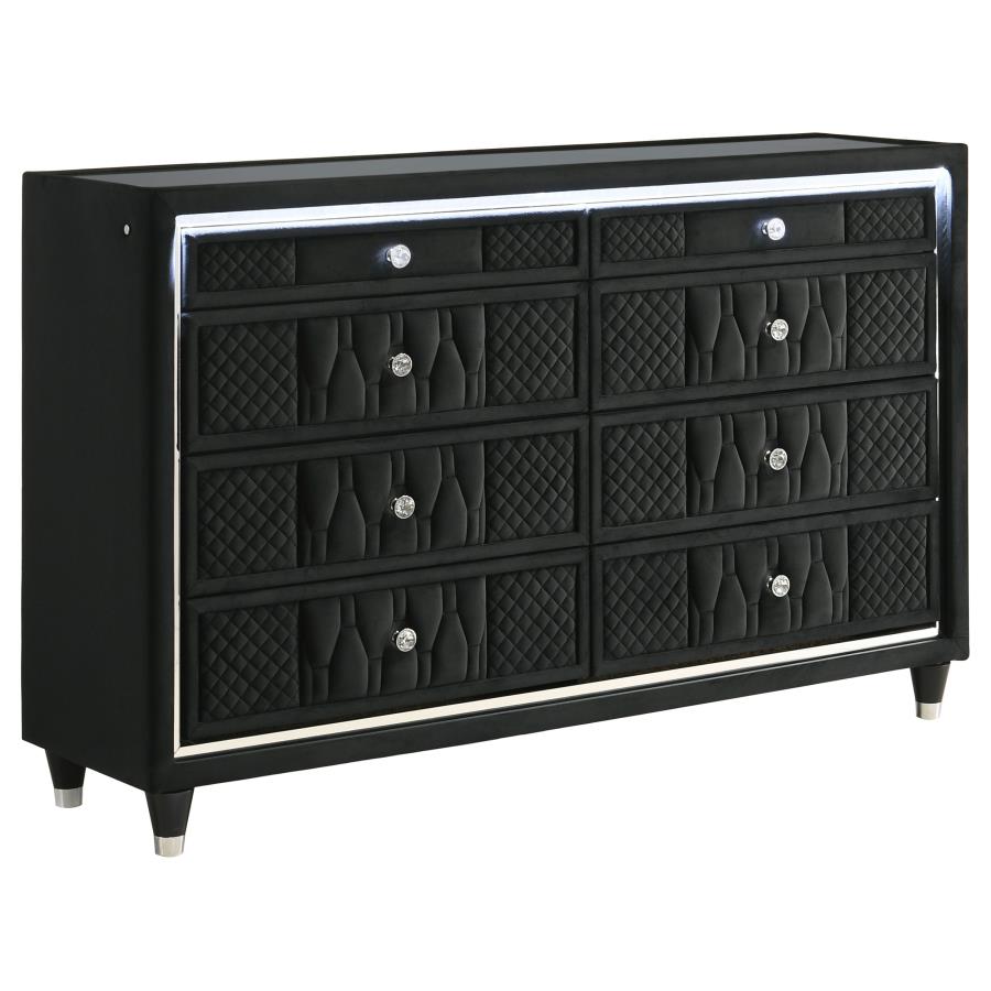 Lorient 4-piece Eastern King Bedroom Set Black