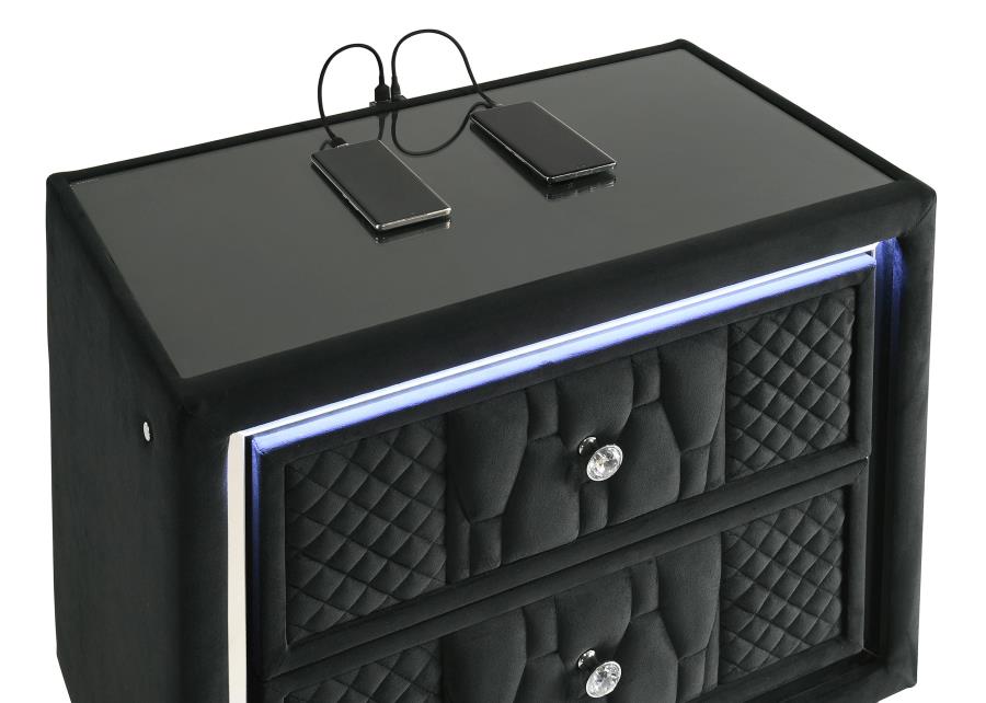 Lorient 5-piece Queen Bedroom Set Black