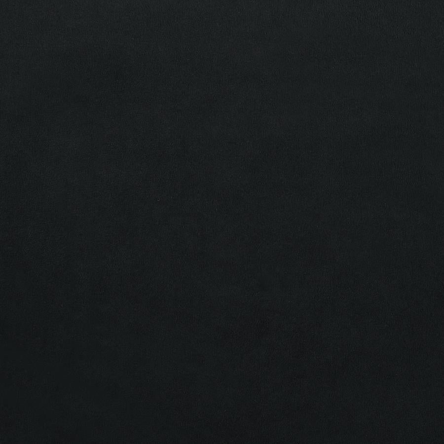 Ravenne 6-drawer Velvet Upholstered LED Dresser Cabinet Black