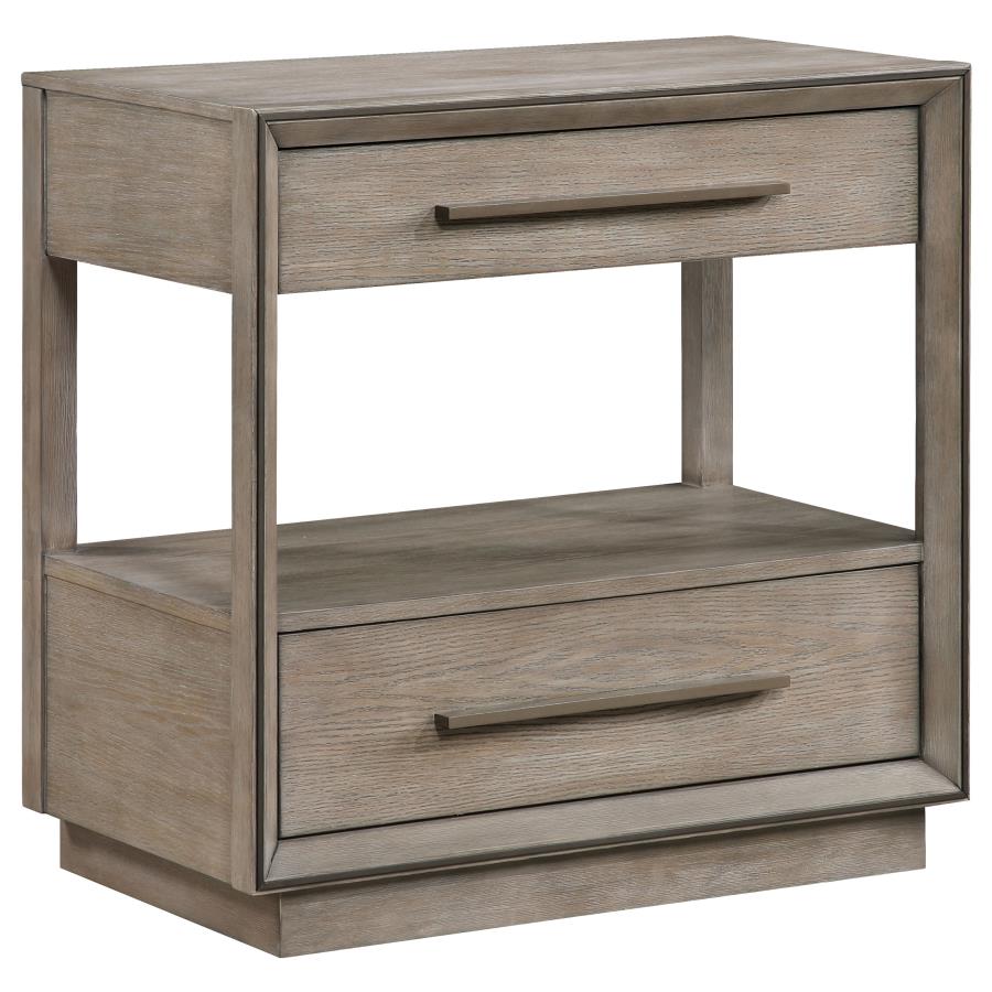 Durango 4-piece California King Bedroom Set Taupe Oak