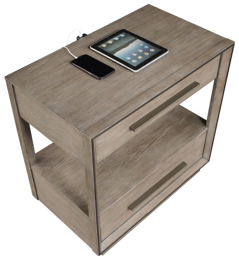 Durango 4-piece California King Bedroom Set Taupe Oak