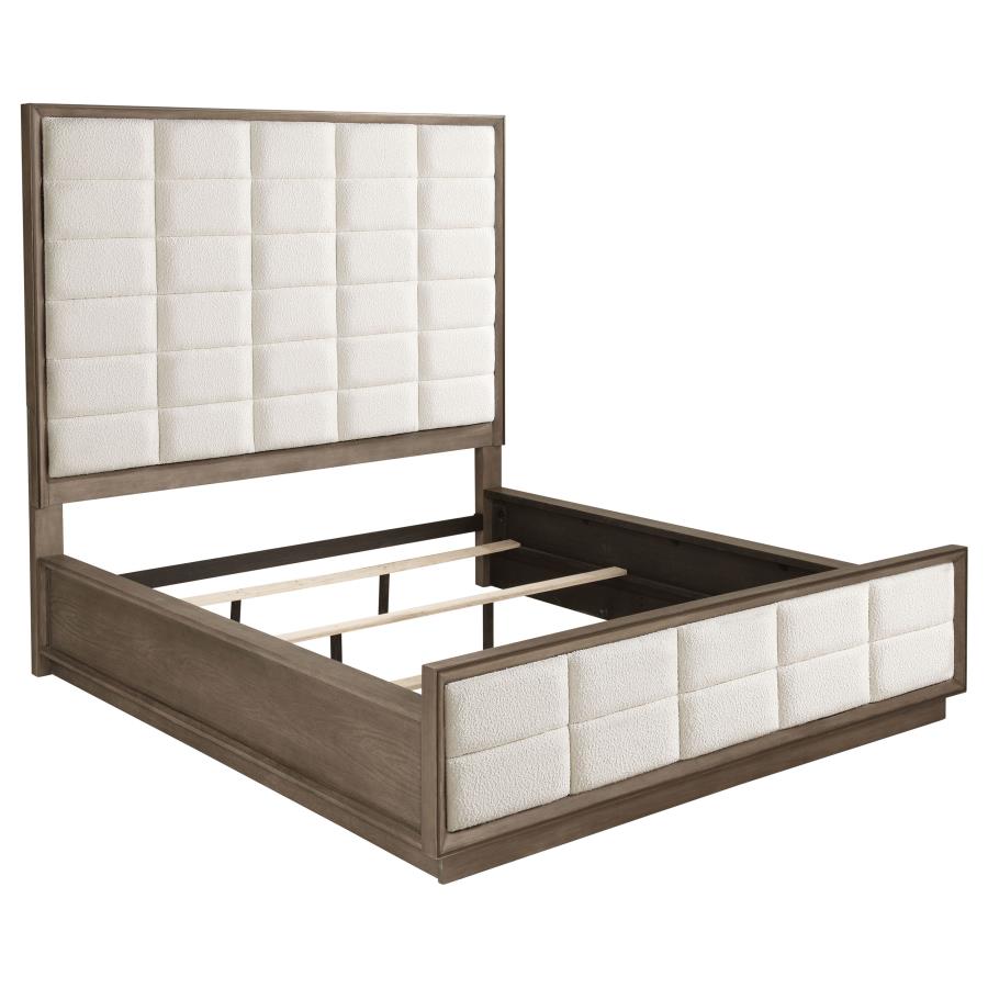 Durango 80-inch California King Panel Bed Taupe Oak