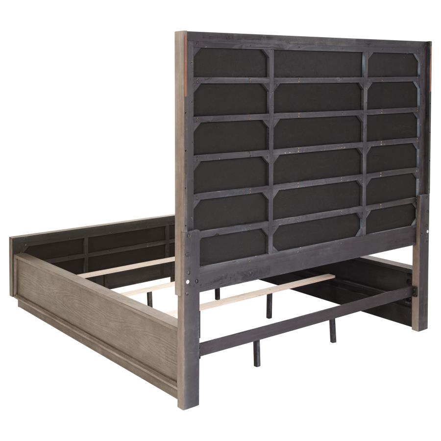 Durango 80-inch California King Panel Bed Taupe Oak