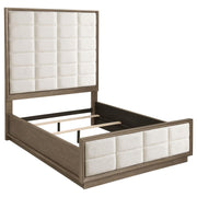 Durango 80-inch Queen Panel Bed Taupe Oak