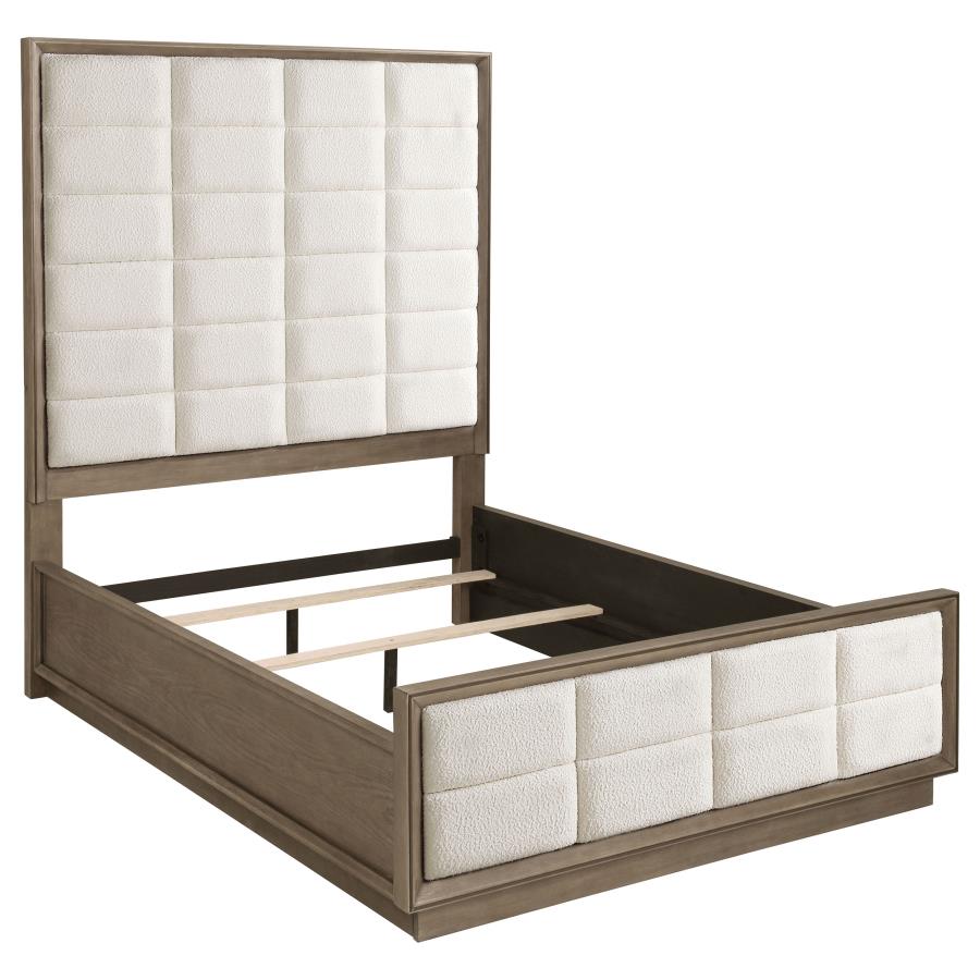 Durango 80-inch Queen Panel Bed Taupe Oak