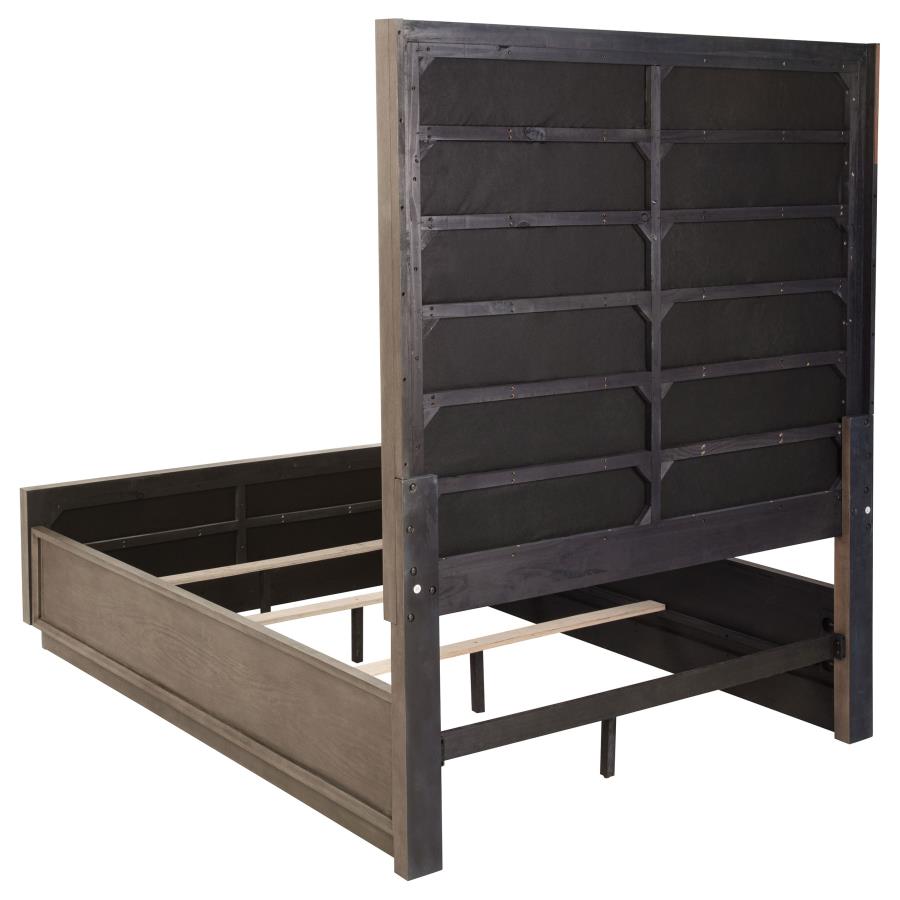Durango 80-inch Queen Panel Bed Taupe Oak