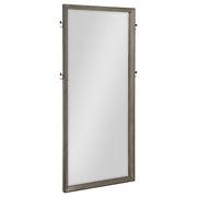 Durango 80-inch Standing Floor Mirror Taupe Oak