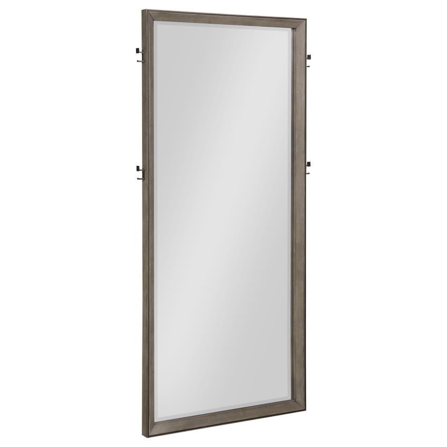 Durango 80-inch Standing Floor Mirror Taupe Oak