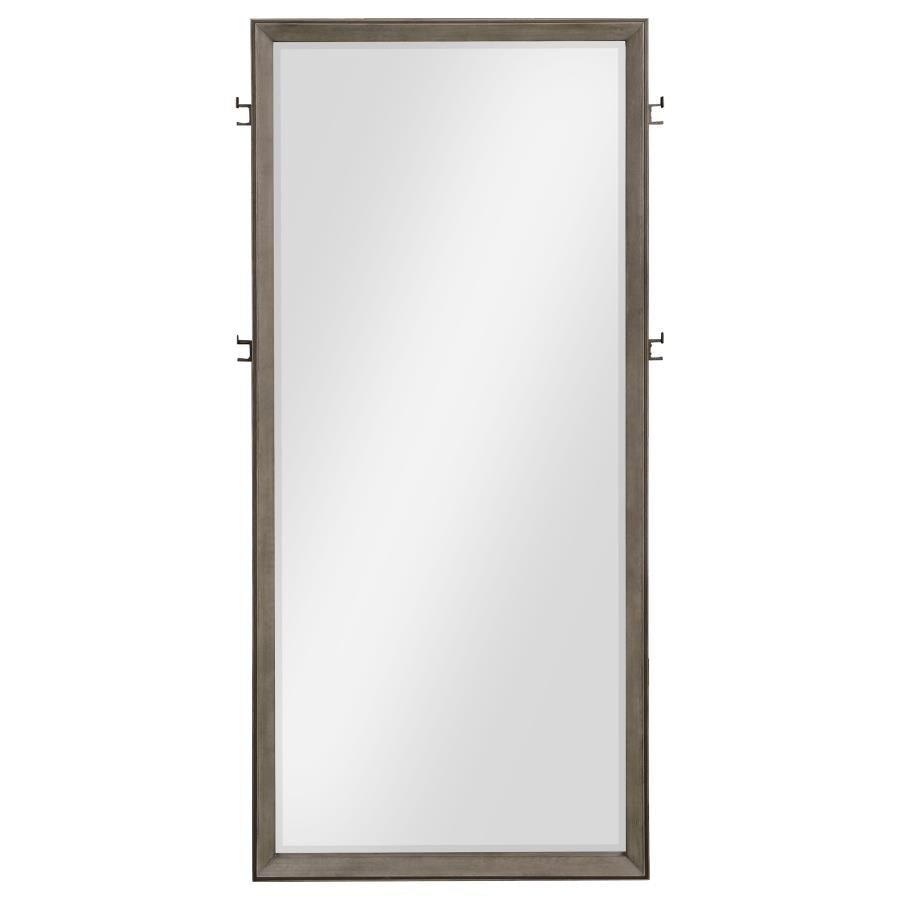 Durango 80-inch Standing Floor Mirror Taupe Oak
