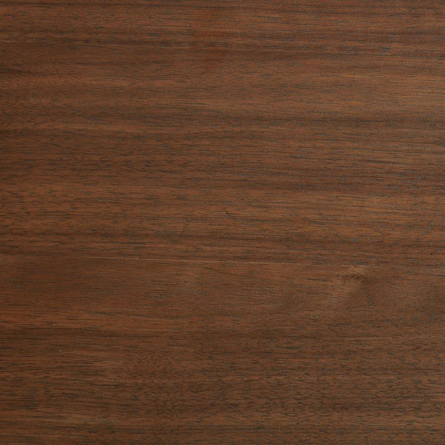 Maderia 57-inch Upholstered California King Panel Bed Walnut