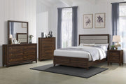 Welsley 5-piece California King Bedroom Set Walnut