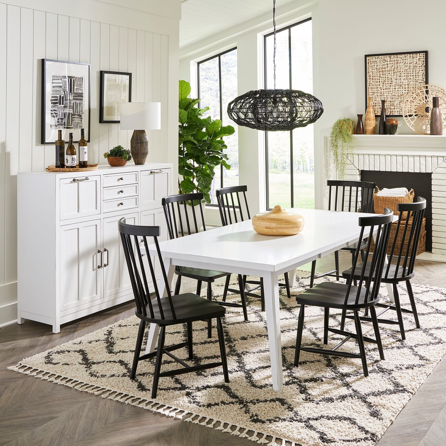 Capeside Cottage 7 Piece Rectangular Table Set