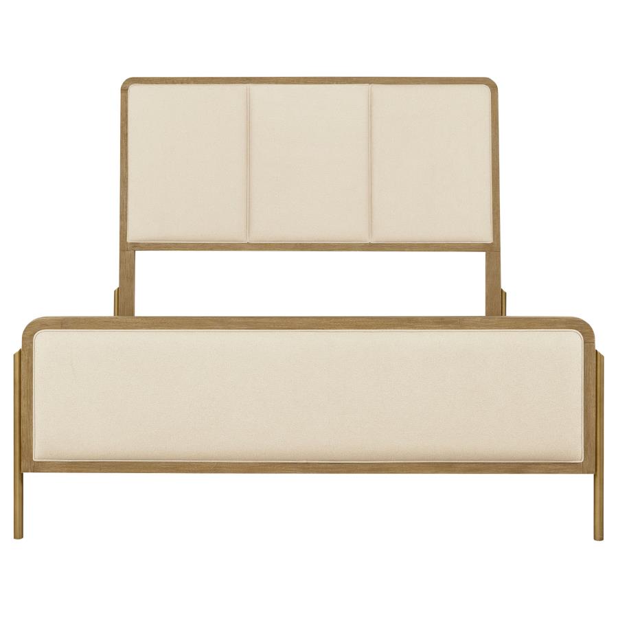 Arini 56-inch California King Panel Bed Cream and Sand Wash