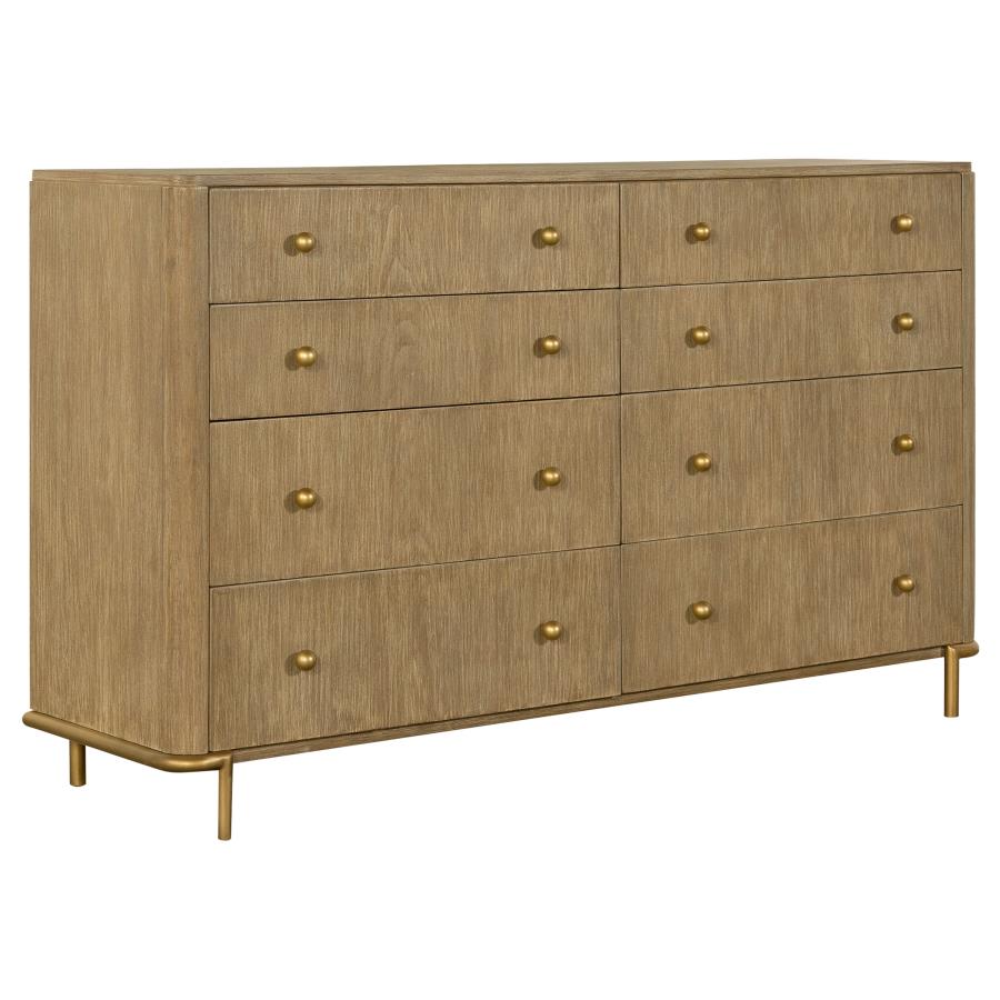 Arini 4-piece Queen Bedroom Set Cream and Sand Wash