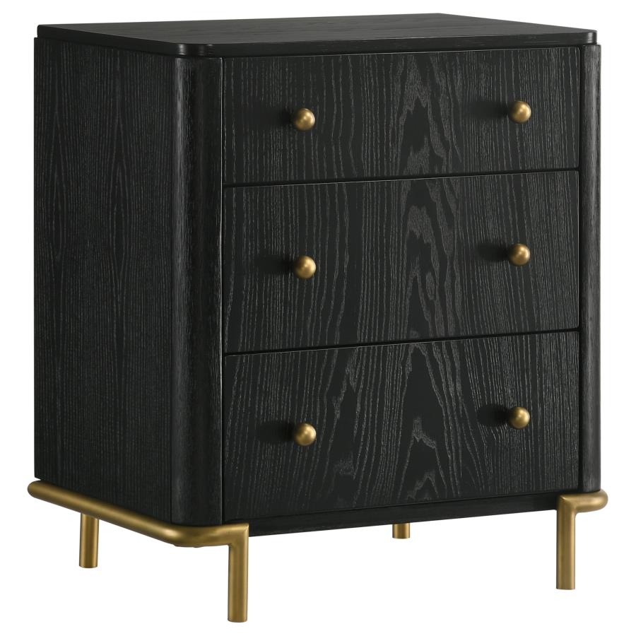 Arini 4-piece California King Bedroom Set Cream and Black