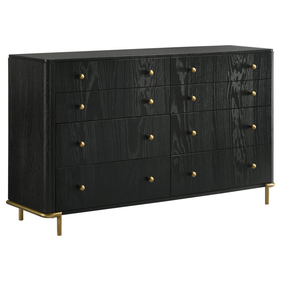 Arini 5-piece California King Bedroom Set Cream and Black